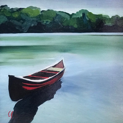 Huile sur contreplaqué, 20x20cm, 2023, collectionné