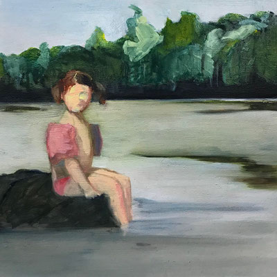 Huile sur contreplaqué, 20x20cm, 2019, collectionné