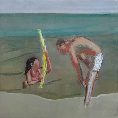 Huile sur contreplaqué, 20x20cm, 2019