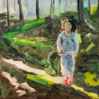 Huile sur contreplaqué, 20x20cm, 2019, collectionné