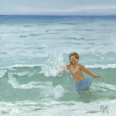 Huile sur contreplaqué, 20x20cm, 2019-25