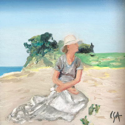 Huile sur contreplaqué, 20x20cm, 2023