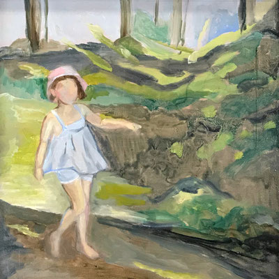 Huile sur contreplaqué, 20x20cm, 2019