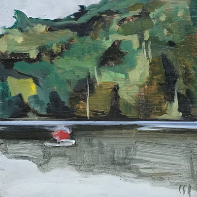 Huile sur contreplaqué, 15x15cm, 2019