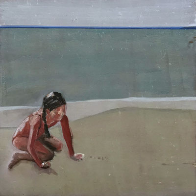 Huile sur contreplaqué, 20x20cm, 2019