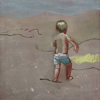 Huile sur contreplaqué, 20x20cm, 2019, collectionné