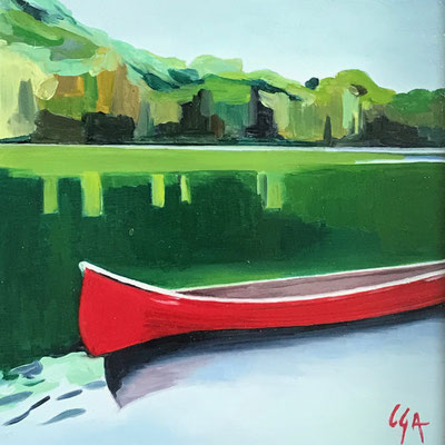 Rêverie2, huile sur contreplaqué, 2022, collectionné