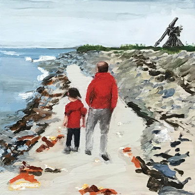 Huile sur contreplaqué, 20x20cm, 2018, collectionné