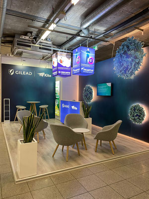 Gilead, SOHC 2022 in Basel, Mietmöbel und Pflanzen