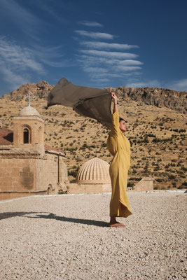 Auf den Dächern vom Kloster Zafaran in Mardin