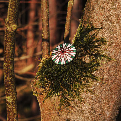Posamentenknöpfe | Ø 29 mm | Material: Baumwolle, Holz