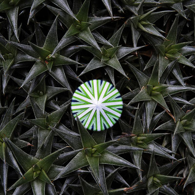 Posamentenknopf | Ø 36 mm | Material: Baumwolle, Aluminium