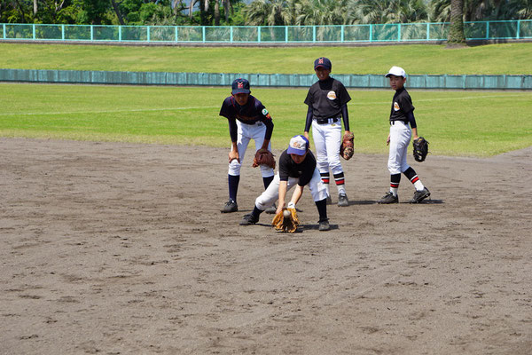 鹿児島ヤングヒーローズ　VS　神村学園女子硬式野球部