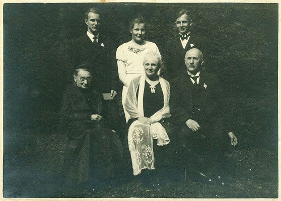 1933 Silberhochzeit von Gustav und Hildur