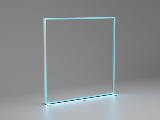 Mobiler Leuchtrahmen mit RGB-Beleuchtung