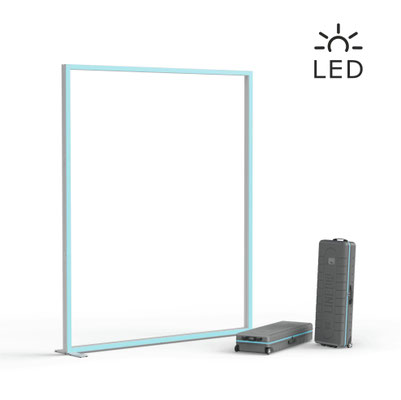 Lineup RGB-Leuchtrahmen mit ABS-Transportkoffer