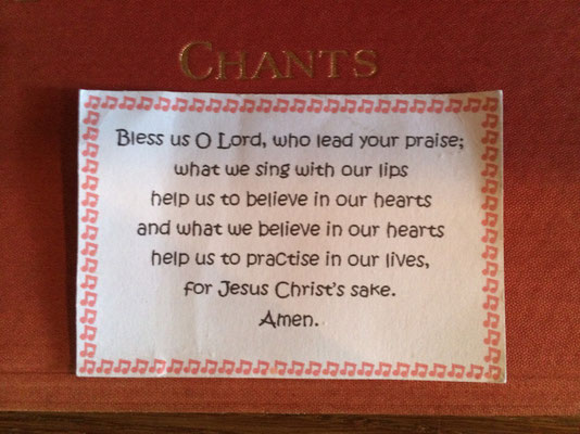 Choristers' prayer