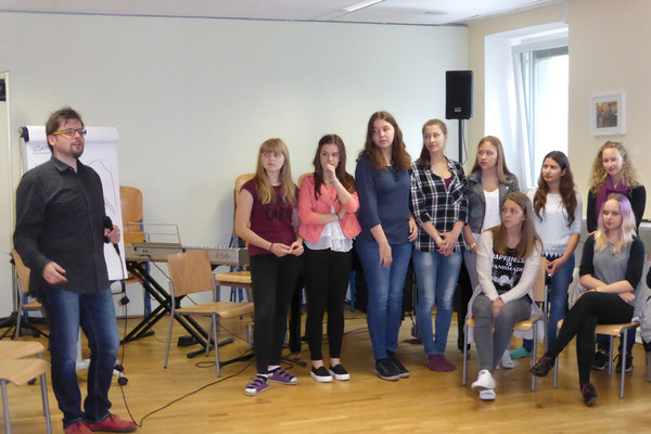 Schülerchor 1 beim Singen