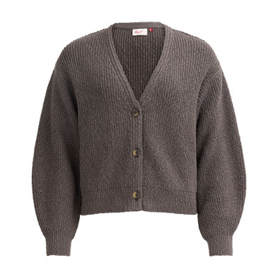 Rippstrick-Jacke, basalt People Wear Organic