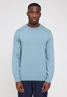 25307051_smoke-blue_01 mazine Fine Knit Crew Neck Jumper