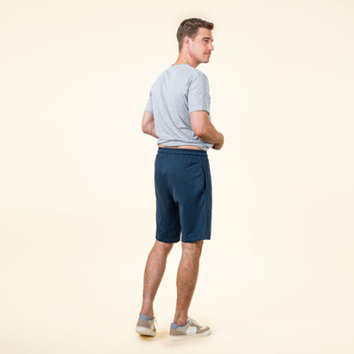 Living Crafts Sweat Short blau