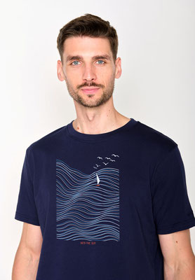 Herren Shirt von Greenbomb mit Motiv Meer