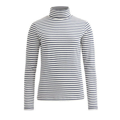 2533011_717100_1  Rollkragen-Shirt, indigoblau geringelt People Wear Organic