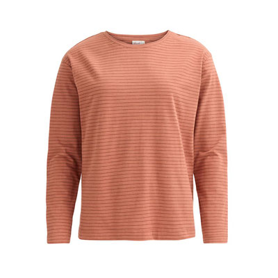 2533012_506100_1 Langarm-Shirt, terrakotta geringelt People Wear Organic