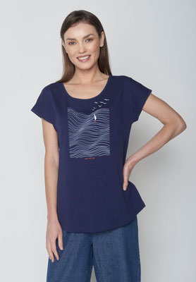 Damen Shirt von Greenbomb mit Motiv Meer