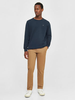 Knowledge Cotton Apparel Sweatshirt blau