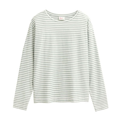 2613005_Langarm-Shirt, salbei geringelt People Wear Organic