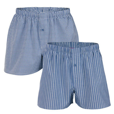 Living Crafts Boxer-Shorts 2er Pack blau