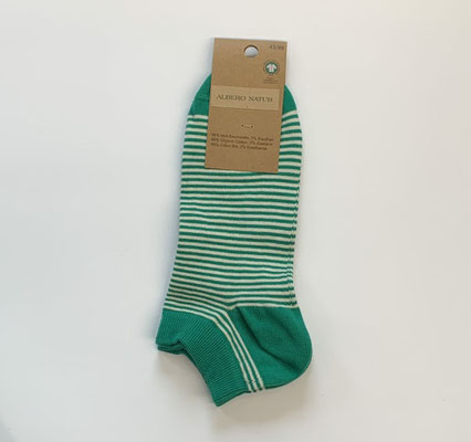 Albero Natur Sneaker Streifen mit grün