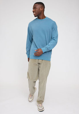 25313202_natural-dye-storm-blue mazine Genderless Natural Dye Sweatshirt