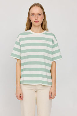 Label Mazine Blockstreifen Shirt geün