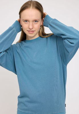 25313202_natural-dye-storm-blue mazine Genderless Natural Dye Sweatshirt