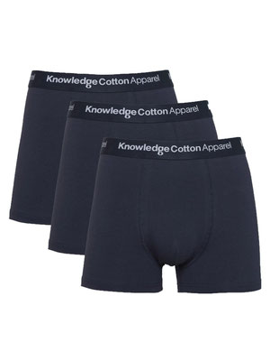 Label Knowledge Cotton Apparel Unterwäsche blau