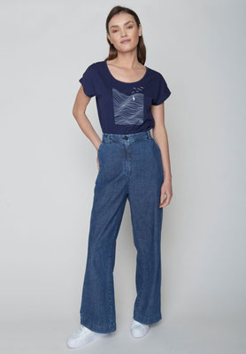 Damen Shirt Von Greenbomb mit Motiv Meer