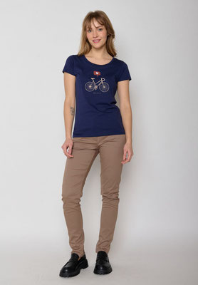 Damen Shirt von Greenbomb mit Motiv Rad