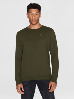 Knowledge Cotton Apparel Sweatshirt grün