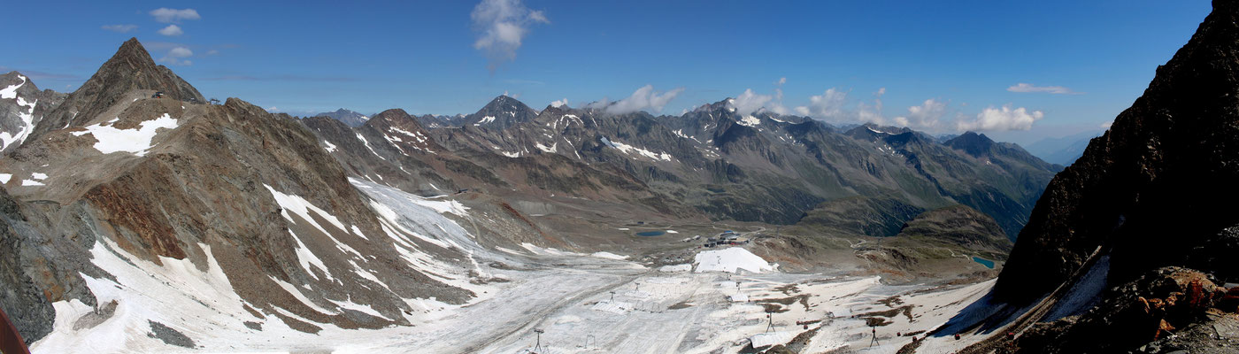 Blickrichtung nord, Bergstation Eisgrat