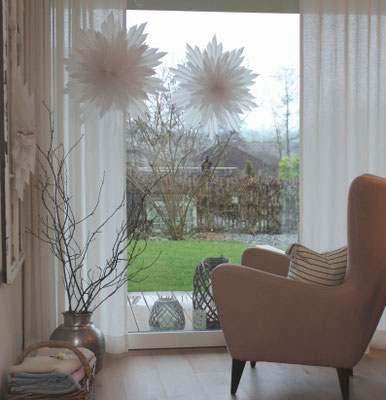 Schneesterne transparent