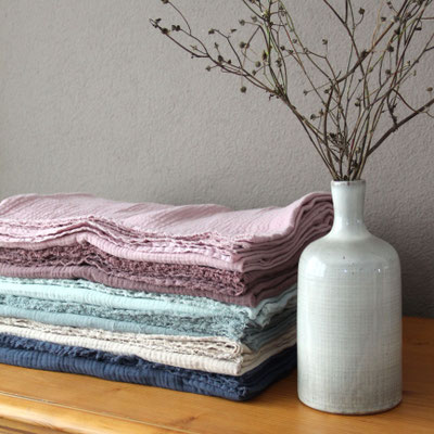 Plaids aus Musselin Triple/Gauze
