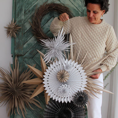 Ich mit meinen Papiersterne