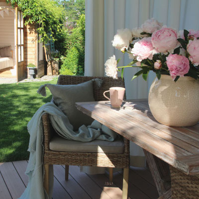 Ein Morgen auf der Terasse 