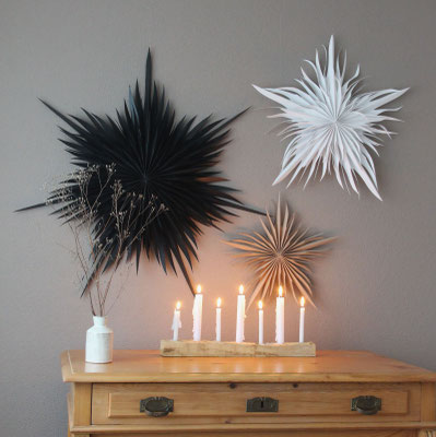 Diverse Papiersterne