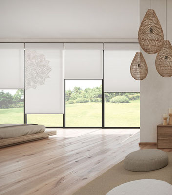 Plissee von oben und unten frei verschiebbar. Sie lassen also immer genauso viel Licht & Einblicke zu, wie du es wünschst.