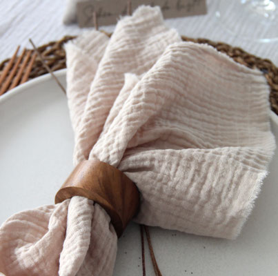 Servietten aus Musselin Double/Gauze