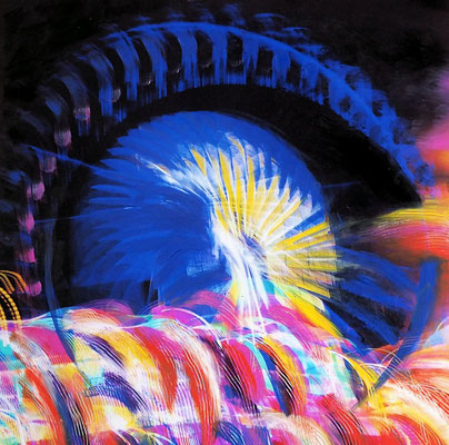  Ferris wheel, 2021, 30 x 30 cm, photography with oil color