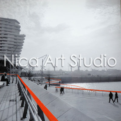 Marco-Polo-Terrassen, 2016, 1 : 1 Format, Druck
